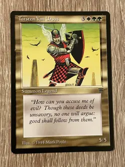 MTG - Torsten Von Ursus - Legends - NM English Magic 1994 - Image 1