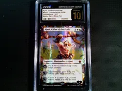 Ajani, Caller of the Pride (Borderless) (Mana Foil) CGC Pristine 10! - Image 1