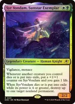 MTG - Syr Vondam, Sunstar Exemplar - Foil - Edge of Eternities - Magic - Image 1