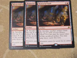 MTG Memorial Vault x3 Rare Edge of Eternity NM Low S&H - Image 1