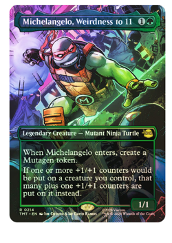Michelangelo, Weirdness to 11 - Foil - Borderless Teenage Mutant Ninja Turtles - Image 1