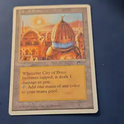 Wizards Magic: The Gathering City of Brass Land Mark Tedin 1995 - Image 1