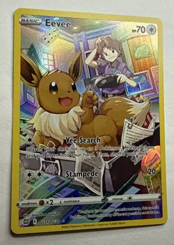 Pokemon TCG Eevee TG11/TG30 Brilliant Stars Trainer Gallery Ultra Rare Holo Card - Image 2