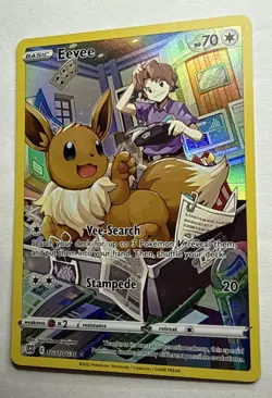 Pokemon TCG Eevee TG11/TG30 Brilliant Stars Trainer Gallery Ultra Rare Holo Card - Image 3