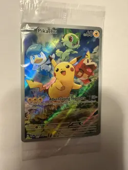 Pokemon TCG Pikachu SVP 027 Paldea Evolved Black Star Promo New Sealed - Image 1