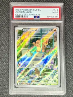 Pokemon TCG Charmander Promo 044 Scarlet & Violet Holo PSA 9 2023 - Image 1