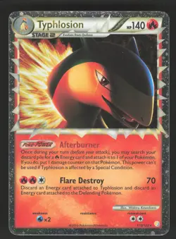 Typhlosion 110/123 Prime Pokemon TCG HeartGold SoulSilver MP - Image 1