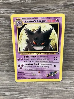 Pokemon Sabrina’s Gengar 29/132 Gym Challenge Rare HP - Image 1