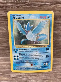 Pokemon Articuno 2/62 Fossil Holo Rare HP - Image 1