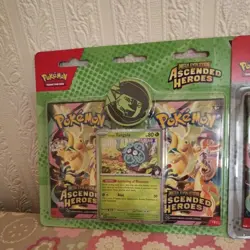 Pokemon TCG - Ascended Heroes 2 Pack Collection Blister - Larry's Komala- SEALED - Image 2