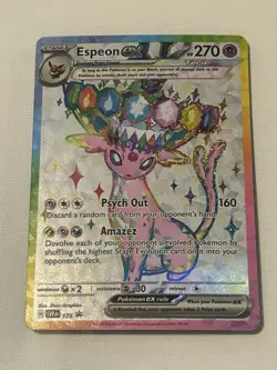Pokemon TCG Espeon ex Black Star Promo 175 Prismatic Evolutions - Image 1