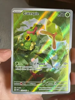 Caterpie 172/165 Pokemon 151 Illustration Rare Near Mint (NM) 2023 - Image 3