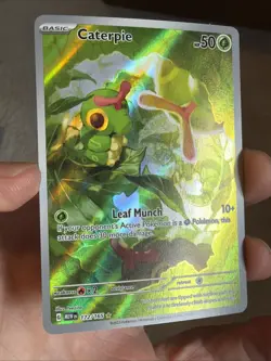 Caterpie 172/165 Pokemon 151 Illustration Rare Near Mint (NM) 2023 - Image 4