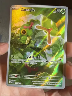 Caterpie 172/165 Pokemon 151 Illustration Rare Near Mint (NM) 2023 - Image 5