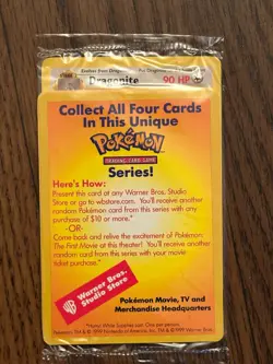 1999 POKEMON DRAGONITE #5 MOVIE PROMO PACKAGE #3 - Image 1