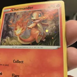 Charmander Pokemon SWSH092 Black Star Promo Holo With HD Swirl Mouth Flame - Image 2