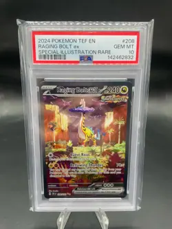 PSA 10 - 2024 Raging Bolt ex 208/162 SV05: Temporal Forces Holo Pokemon - Image 1