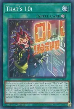 Yugioh - That's 10! INFO-EN067 The Infinite Forbidden 1st Edition - Image 1