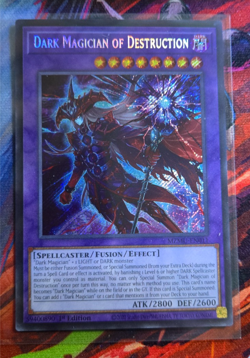 Yugioh! Dark Magician of Destruction Maze of the Muertos MZMU-EN011 Secret Rare - Image 1
