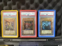 Yu-Gi-Oh Millennium Box Gold Edition Japanese PSA 10 GEM MT Obelisk Slifer Ra - Image 1