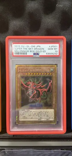 Yu-Gi-Oh Millennium Box Gold Edition Japanese PSA 10 GEM MT Obelisk Slifer Ra - Image 4