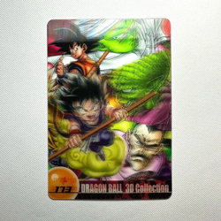 S1803 Son Goku 3D 173 Japanese Dragon Ball x Morinaga Clear Wafer Card - Image 1