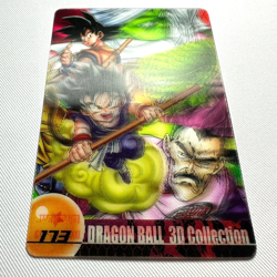 S1803 Son Goku 3D 173 Japanese Dragon Ball x Morinaga Clear Wafer Card - Image 2
