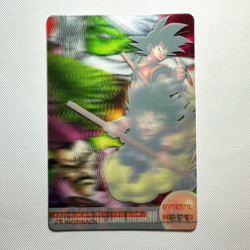 S1803 Son Goku 3D 173 Japanese Dragon Ball x Morinaga Clear Wafer Card - Image 3