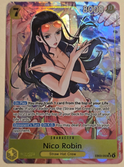 Nico Robin Alternate Art EB03-055 SP One Piece Heroines Edition TCG Card - Image 1