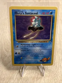Rare Pokemon TCG Misty's Tentacool Gym Heroes 32/132 Unlimited Rare Card LP/NM - Image 1