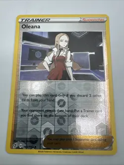 Pokemon Oleana 163/192 Rebel Clash Reverse Holo Uncommon 2 Card Lot - Image 1
