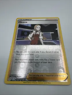 Pokemon Oleana 163/192 Rebel Clash Reverse Holo Uncommon 2 Card Lot - Image 2