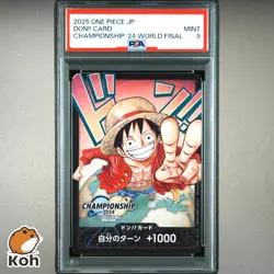 PSA 9 One Piece Don Card Luffy Championship 2024 World Final Prize Japanese - Image 1
