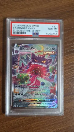 Pokemon Gengar VMAX Card 271/264 PSA 10 - Image 1