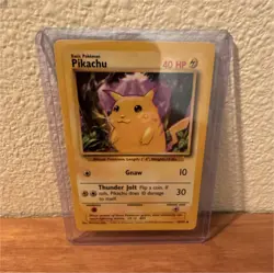 Pokemon Pikachu Wotc Promo Basic 27/53 1999 40 HP Thunder Jolt Gnaw Card (1) - Image 1
