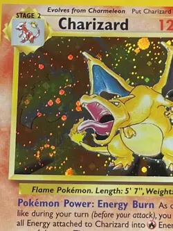 Base Set 2 Charizard Holo Unlimited Rare Pokemon Card 4/130 LP BIG SWIRL - Image 5