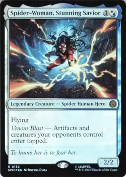 MTG Spider-Woman, Stunning Savior (152) | NM Foil | Spider-Man (SPM) - Image 2