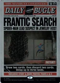 MTG Frantic Search (Rainbow) (1996) | NM Foil | Secret Lair Spider-Man {SLD} - Image 2