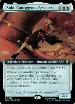 MTG Suki, Courageous Rescuer (Extended Art) (368) | NM Foil | Avatar {TLA} - Image 2