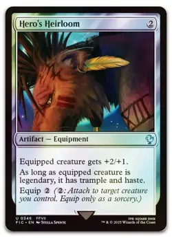 Hero's Heirloom (Surge Foil) #346 (NM) Final Fantasy FIC Magic MTG - Image 1