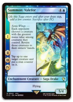 Summon: Valefor (Surge Foil) #42 (NM) Final Fantasy FIC Magic MTG - Image 1