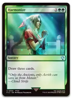 Harmonize (Surge Foil) #308 (NM) Final Fantasy FIC Magic MTG - Image 1
