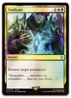 Vindicate (Surge Foil) #330 (NM) Final Fantasy FIC Magic MTG - Image 1