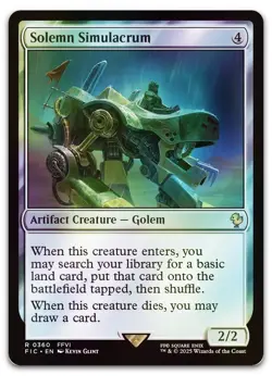 Solemn Simulacrum (Surge Foil) #360 (NM) Final Fantasy FIC Magic MTG - Image 1