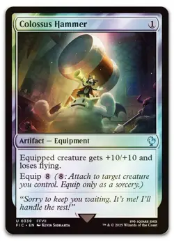 Colossus Hammer (Surge Foil) #338 (NM) Final Fantasy FIC Magic MTG - Image 1