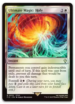 Ultimate Magic: Holy (Surge Foil) #32 (NM) Final Fantasy FIC Magic MTG - Image 1