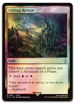 Clifftop Retreat (Surge Foil) #381 (NM) Final Fantasy FIC Magic MTG - Image 1