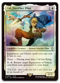 Cid, Freeflier Pilot (Surge Foil) #13 (NM) Final Fantasy FIC Magic MTG - Image 1