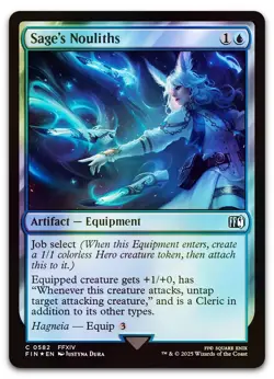Sage's Nouliths (Surge Foil) #582 (NM) Final Fantasy FIN Magic MTG - Image 1