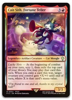 Cait Sith, Fortune Teller (Surge Foil) #54 (NM) Final Fantasy FIC Magic MTG - Image 1